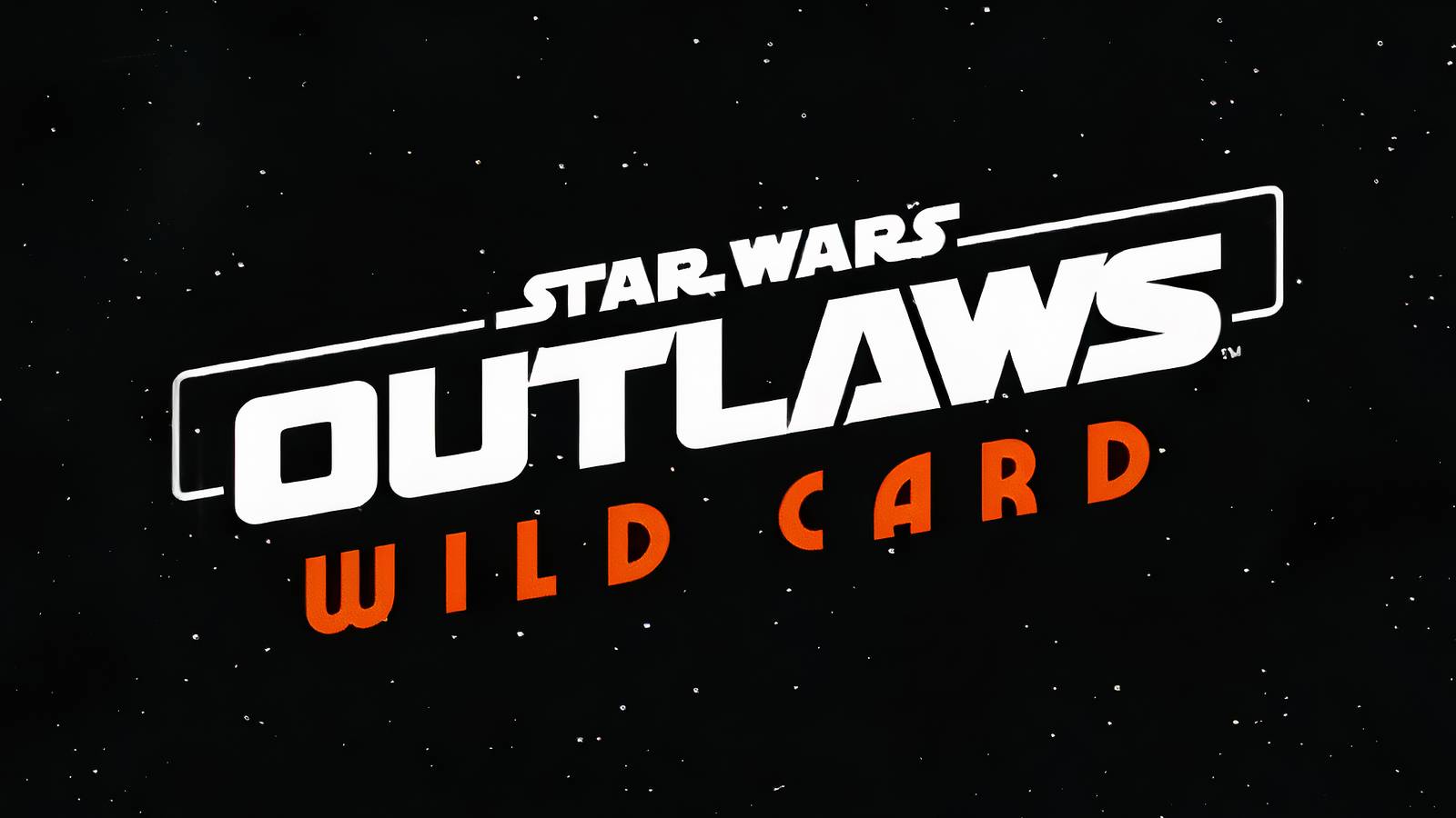 Star Wars Outlaws Wild Card logo against starry sky