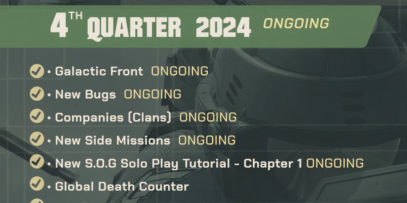 Starship Troopers: Extermination Roadmap 4th Quarter 2024 part 1