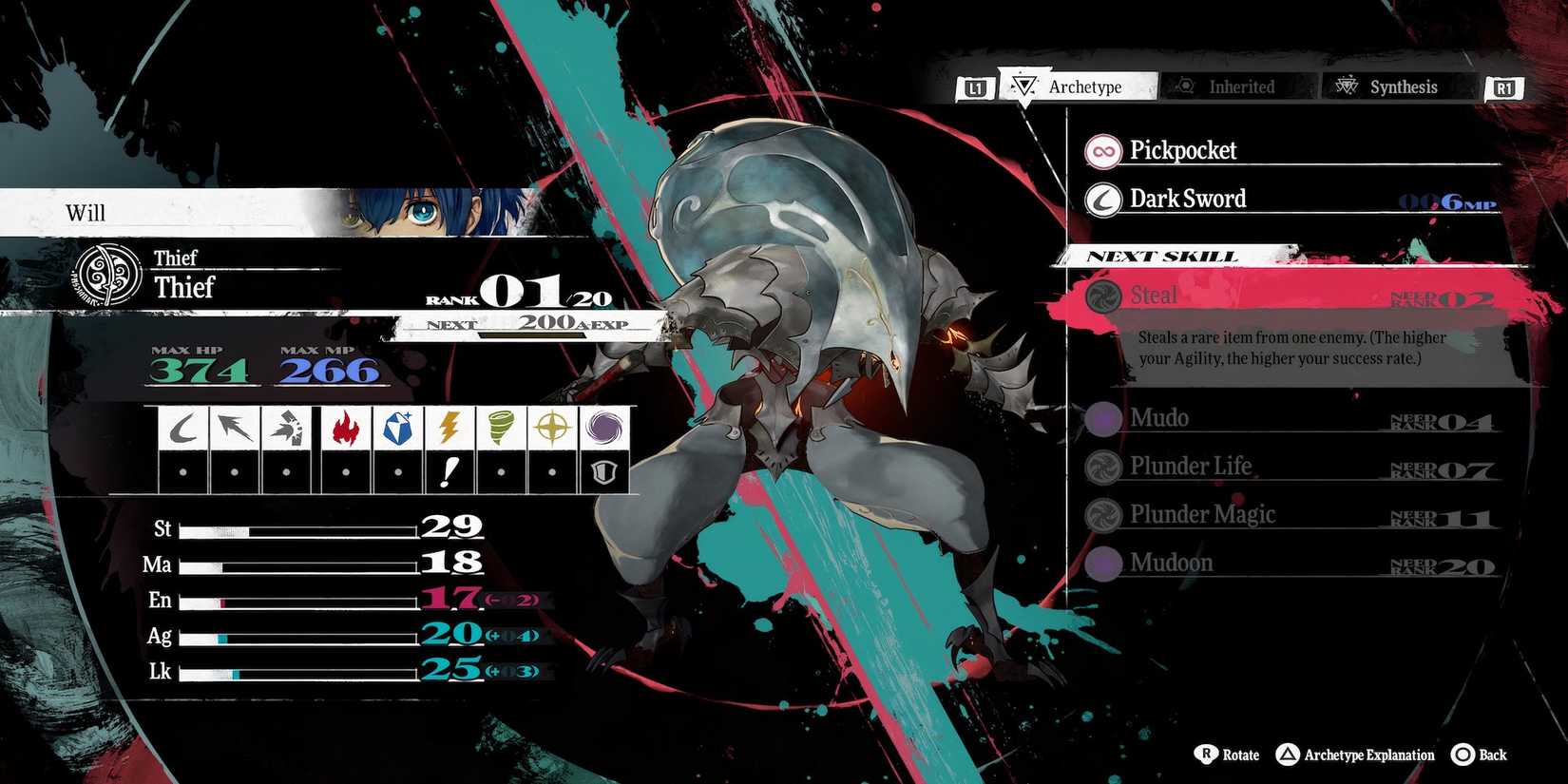 Steal skill in Metaphor ReFantazio