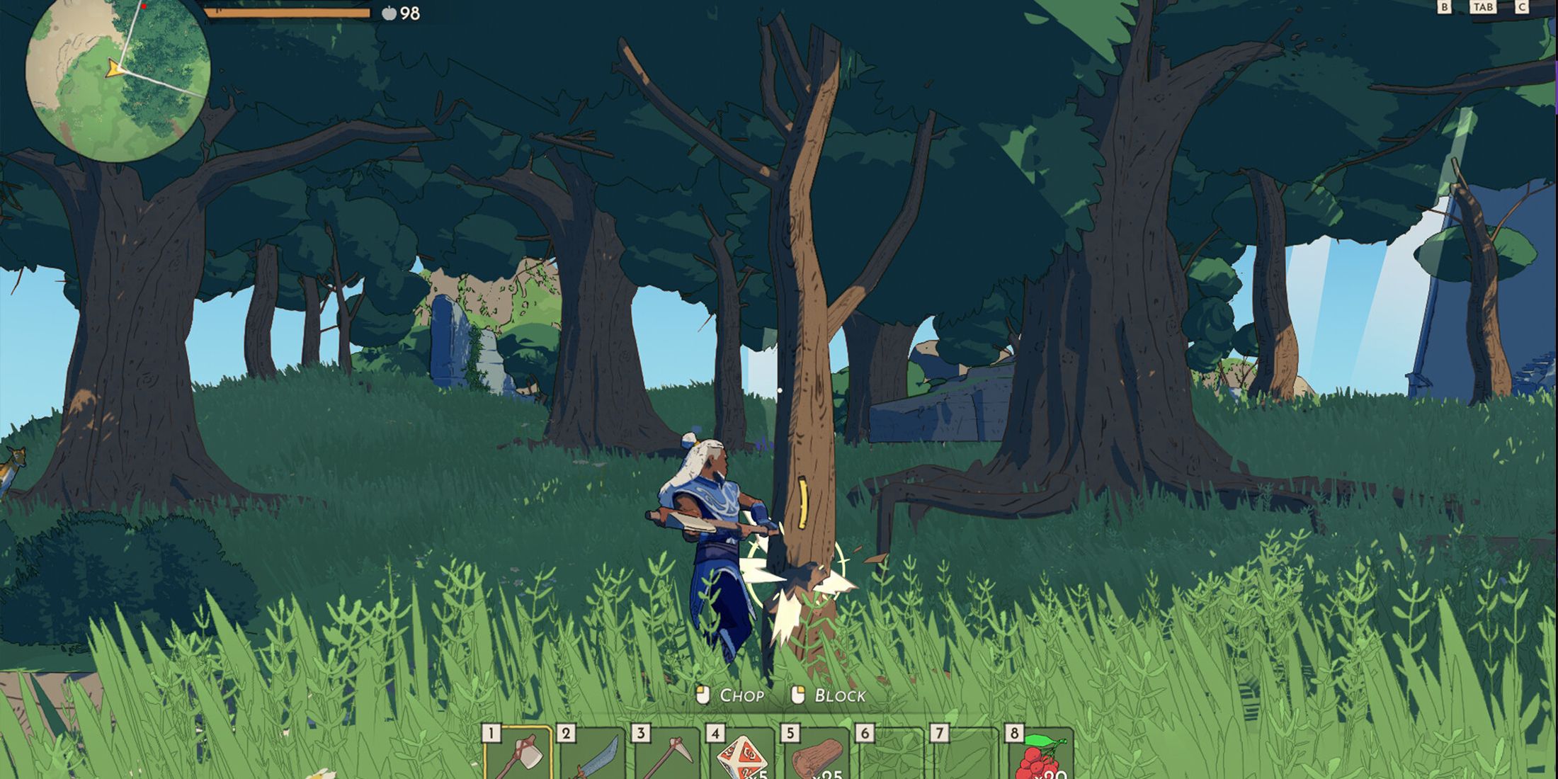 stormforge chopping tree