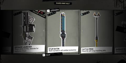 Stun Baton in REDACTED weapons menu