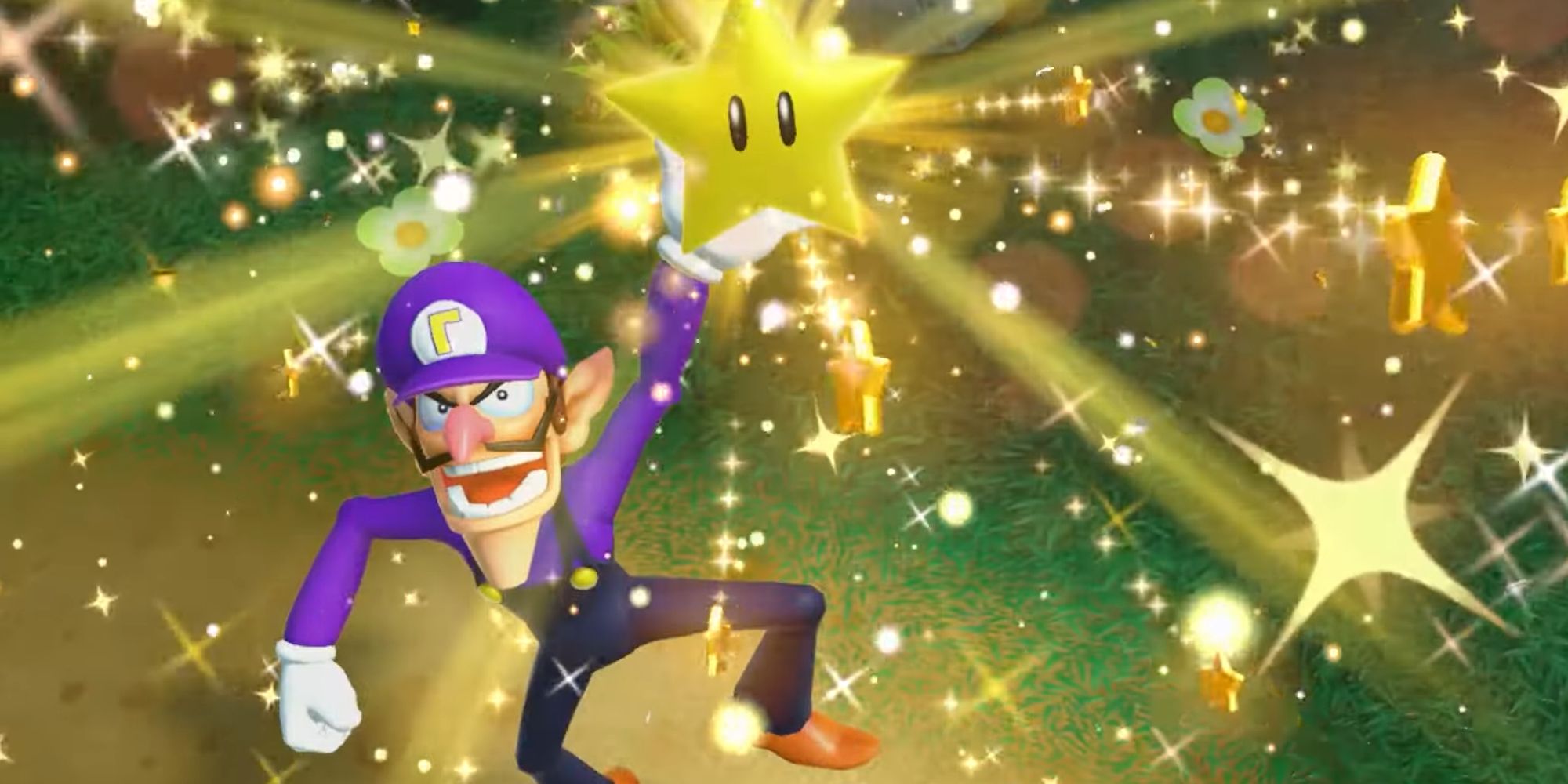 Waluigi in Super Mario Party Jamboree