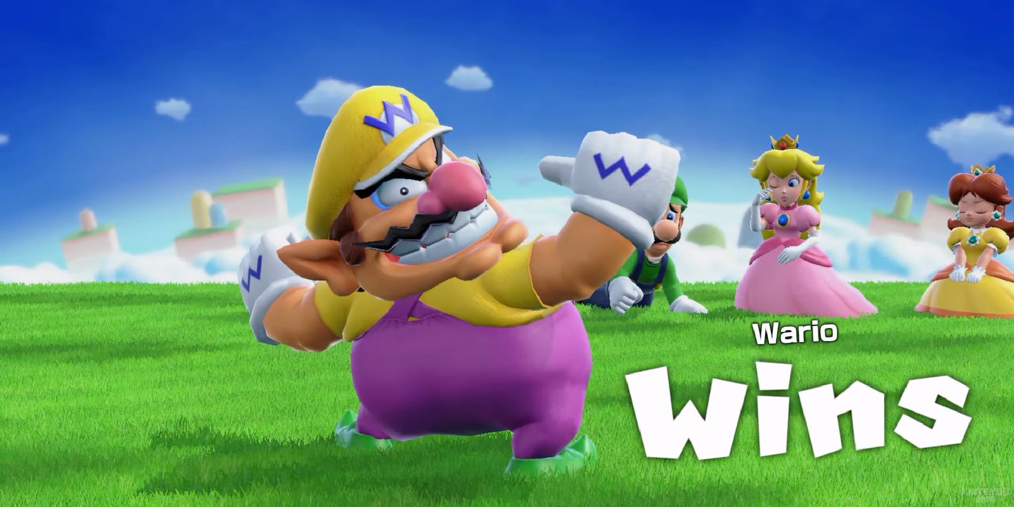 Wario in Super Mario Party Jamboree