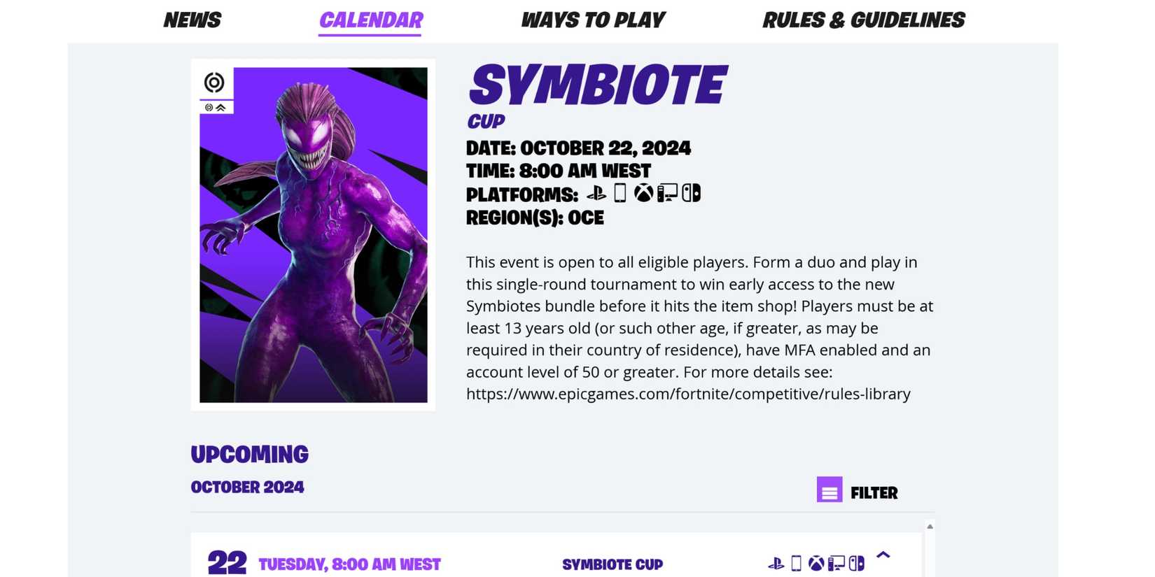 symbiote cup fortnite