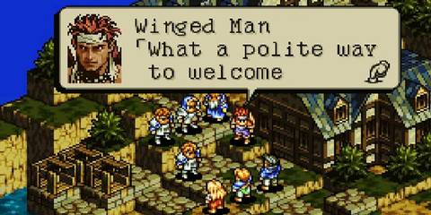 Tactics Ogre Let Us Cling Together dialogue in town