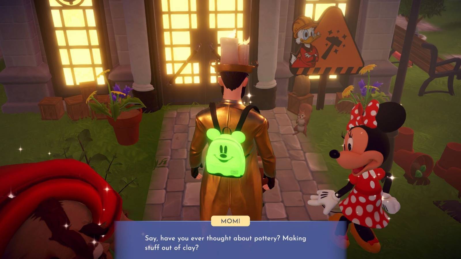 talking to pumbaa about his hobbies ddv