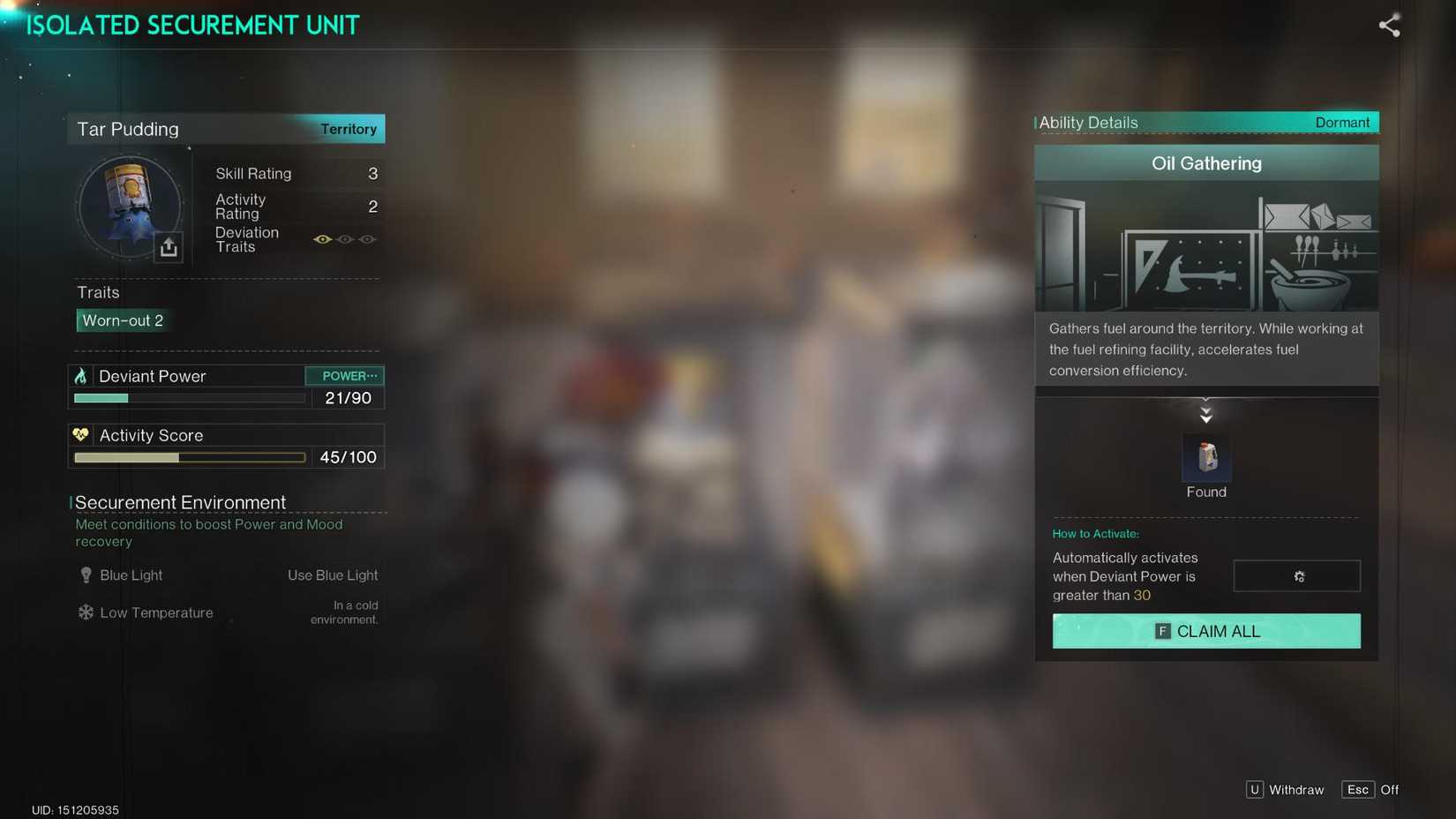 Tar Pudding Deviant Once Human