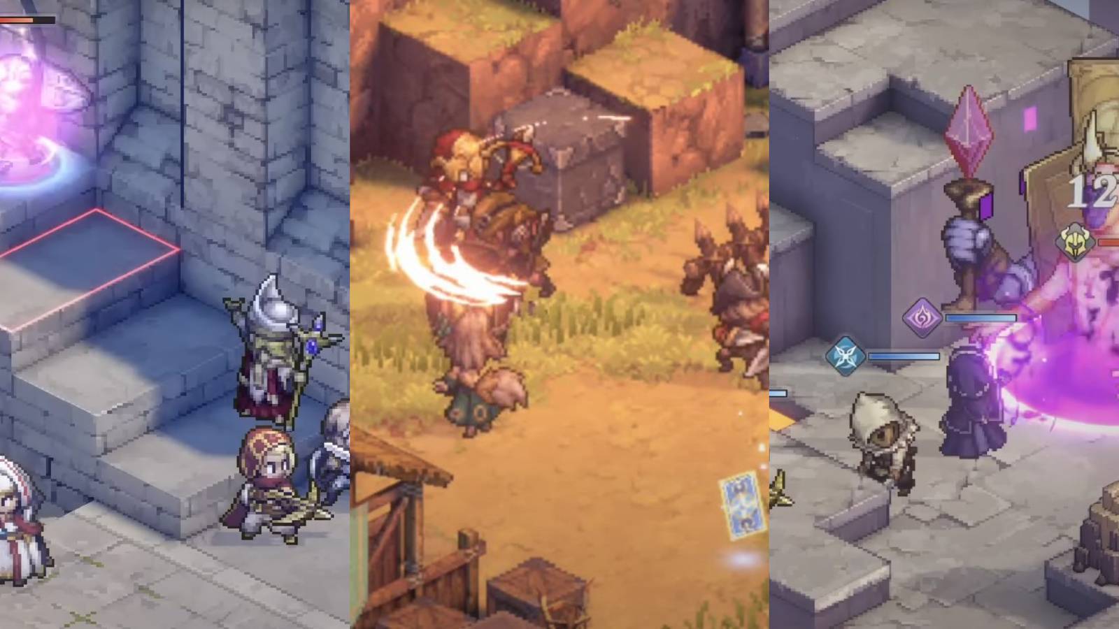 Lash attacking in left, stormbreaker attacking in middle and abyss attacking on right