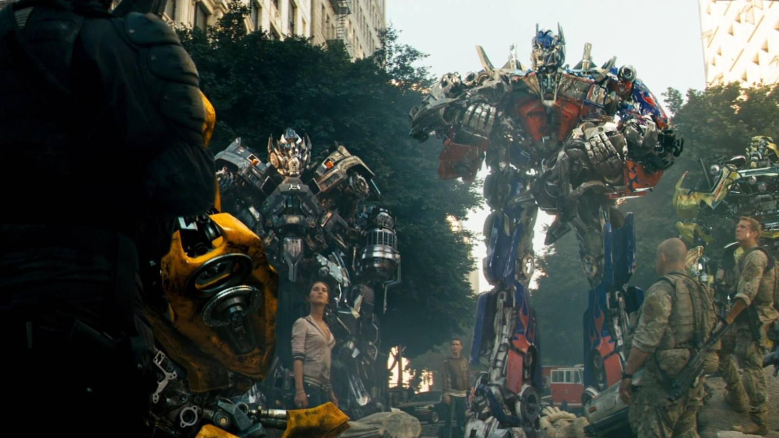 the autobots hold jazz in transformers 2007