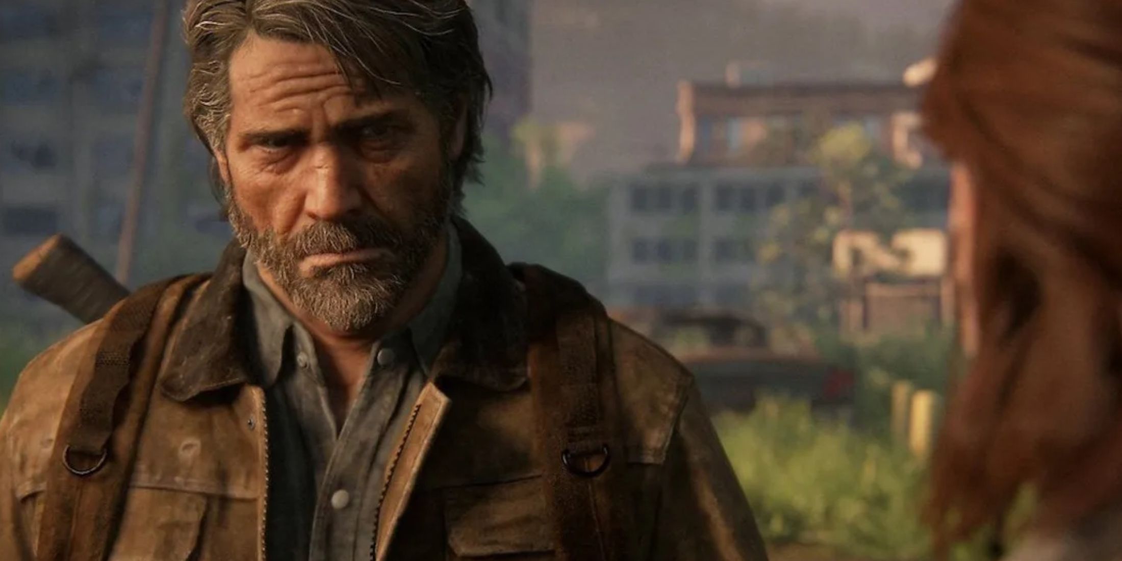 Joel in The Last of Us Part 2 close up