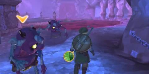 Link in the Ancient Cistern in The Legend Of Zelda: Skyward Sword