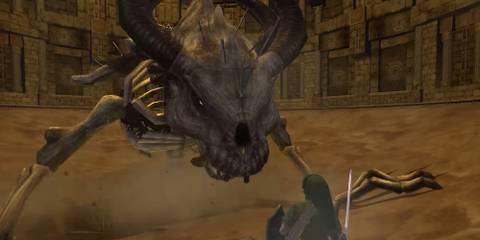 Link inside Arbiter's Grounds in The Legend Of Zelda: Twilight Princess