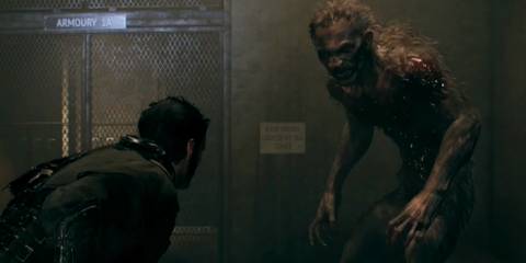 Sir Galahad encountering a half-breed Lycan in The Order: 1886