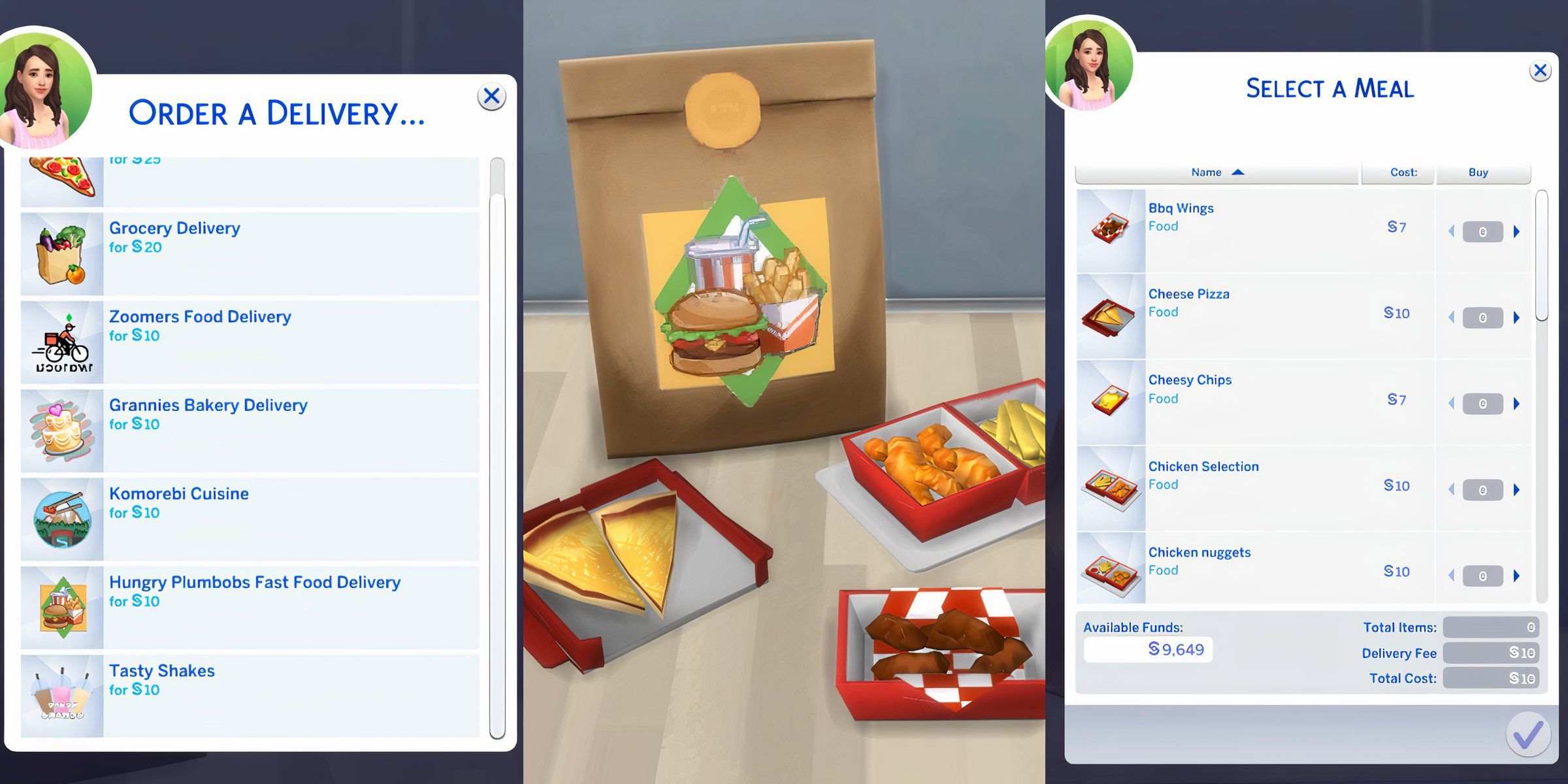 The Sims 4 - The Hungry Plumbobs Fast Food Delivery mod