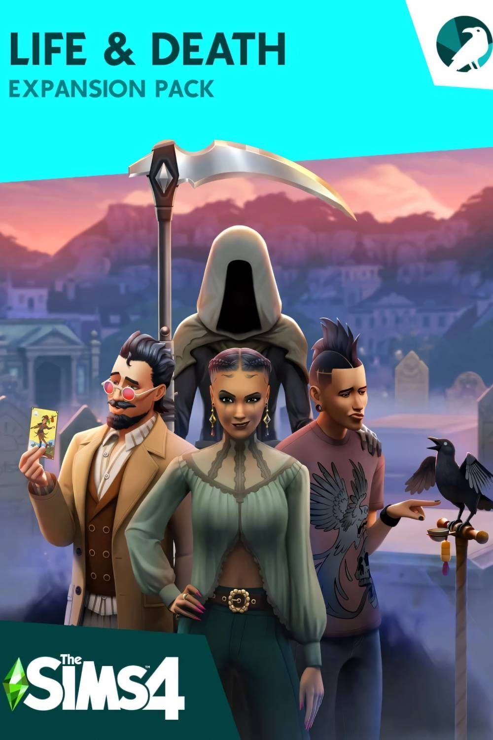 The Sims 4 Life & Death Expansion Pack Tag Page Cover Art