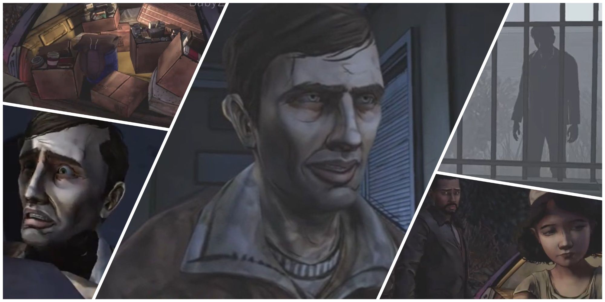 The Stranger Clementine and Lee in Telltale's The Walking Dead: Season One