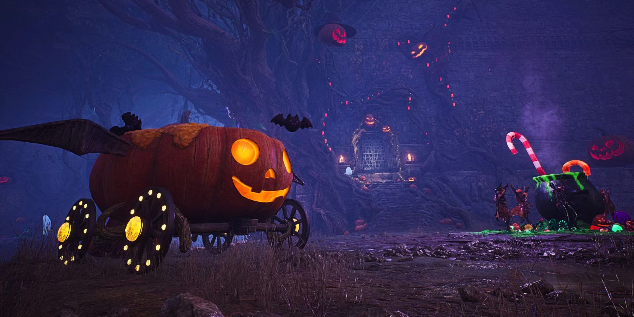 throne and liberty announces halloween event haunted harvest