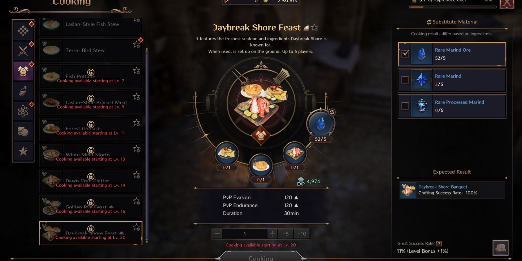 The Best Cooking Recipes In Throne And Liberty