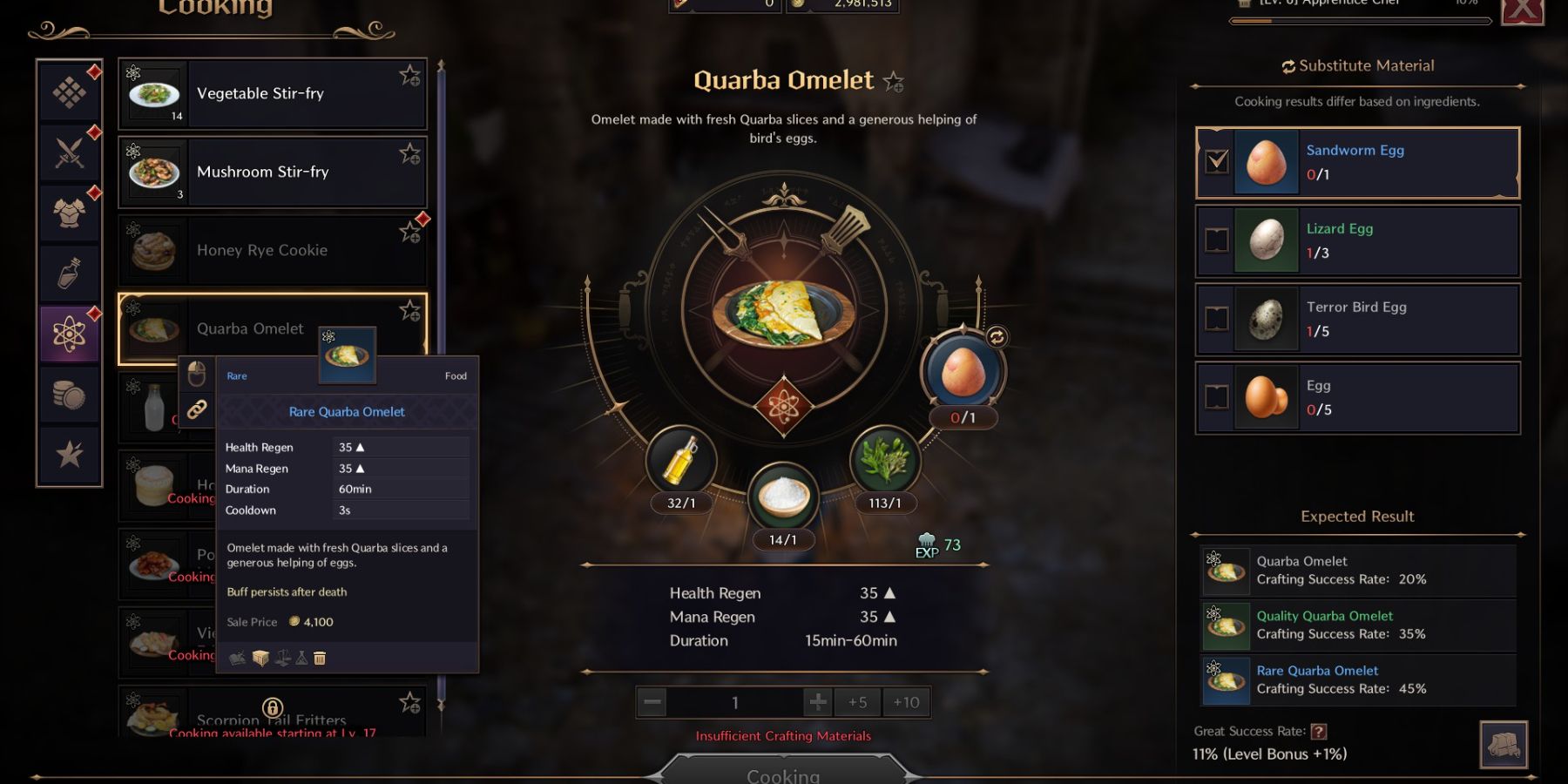 The Best Cooking Recipes In Throne And Liberty