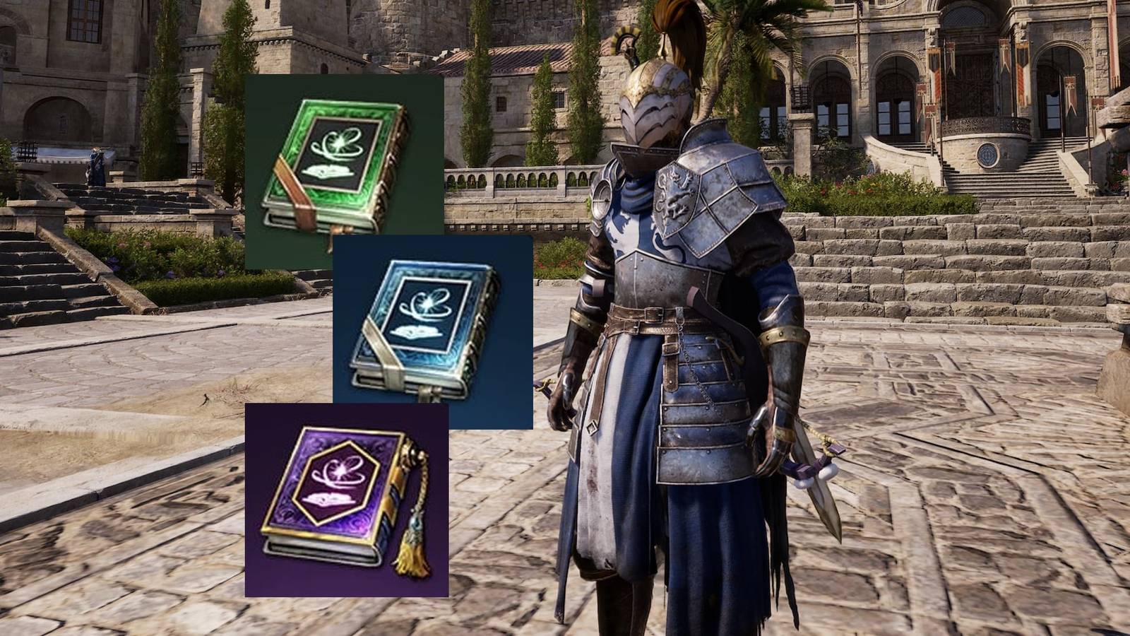 All three skill book rarities in Throne and Liberty