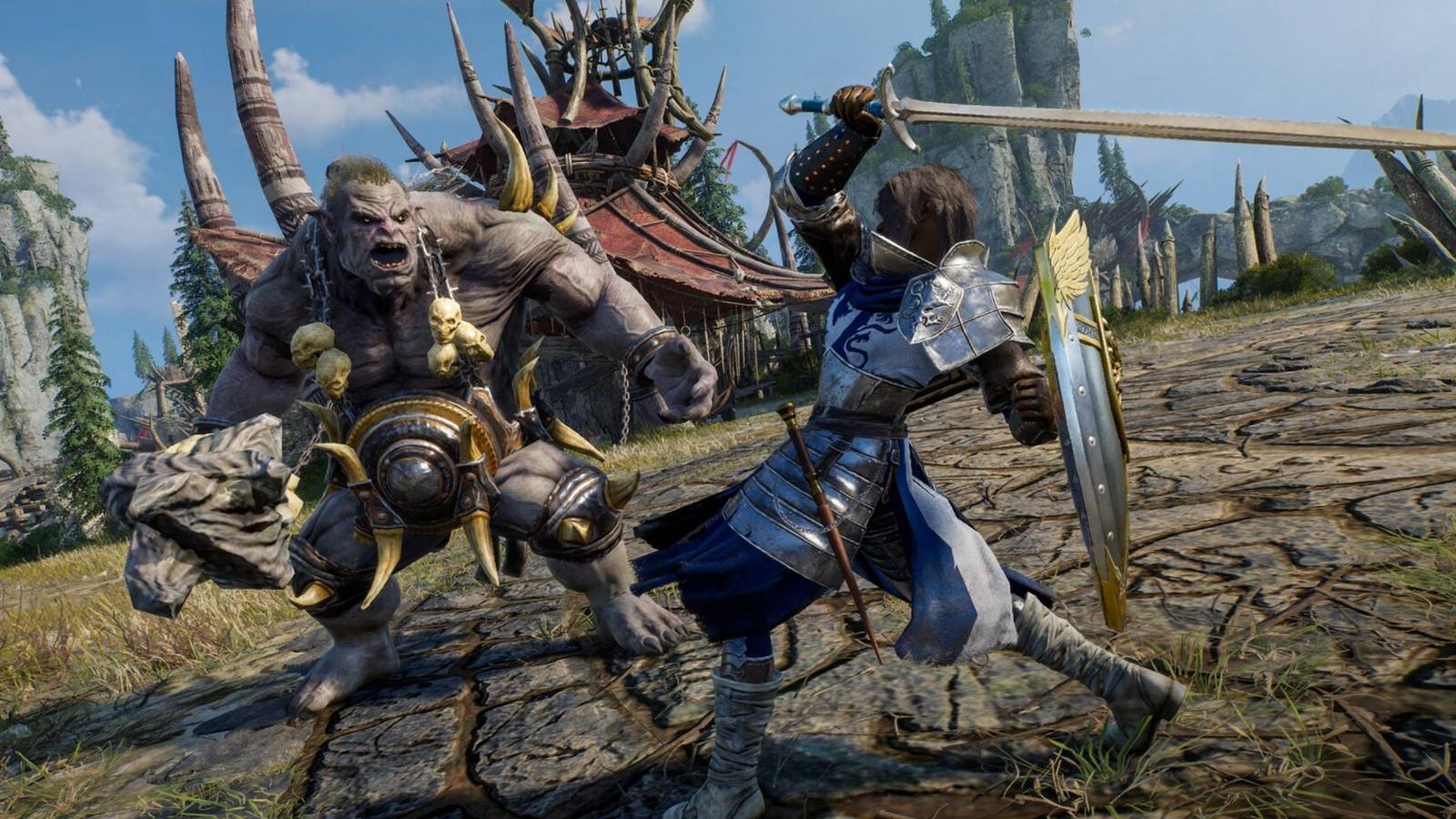 Throne and Liberty Sword and Shield Combat