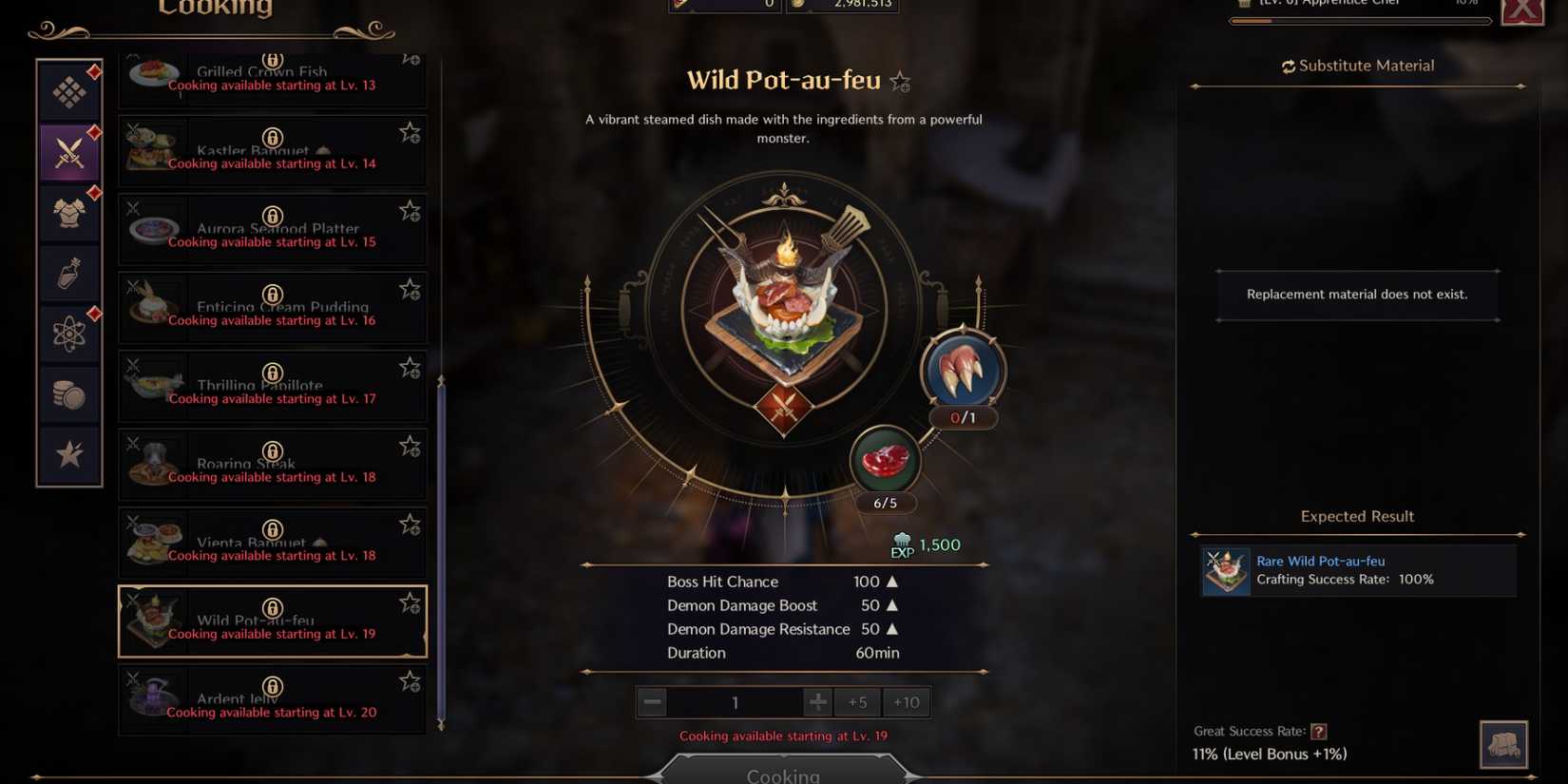 Throne and Liberty WIld Pot-au-Feu