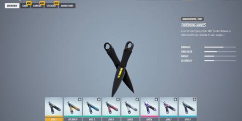 Best Light weapons in The Finals Season 4 meta - Throwing Knives