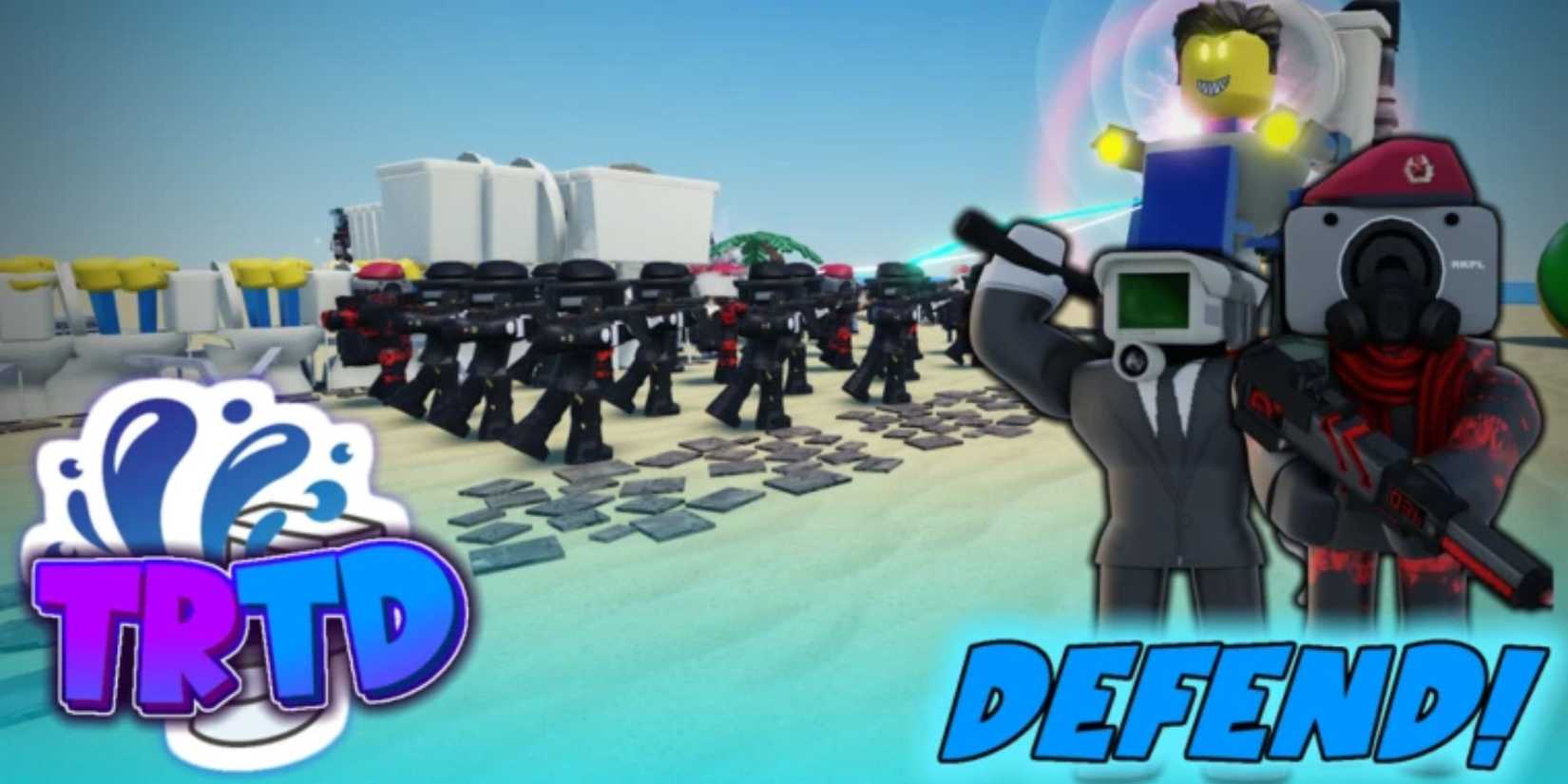 Toilet Raid Tower Defense characters