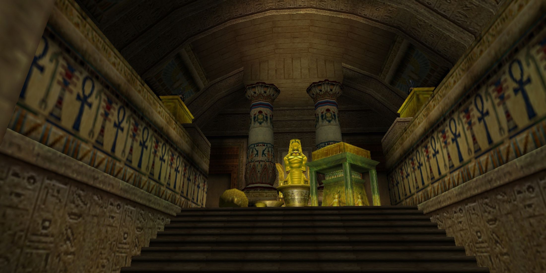 Loading screen inside the temple