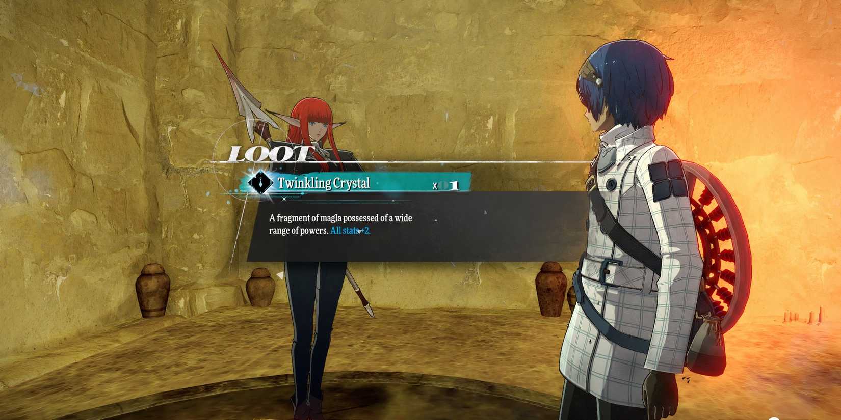 Twinkling Crystal accessory in Metaphor ReFantazio