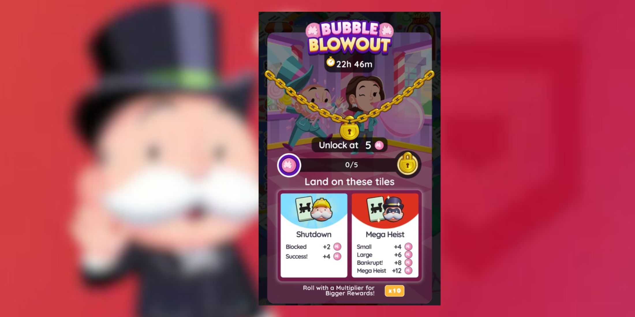 bubble blowout monopoly go 