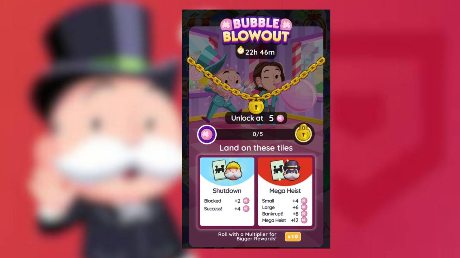 bubble blowout monopoly go 