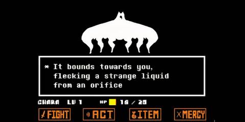 Undertale Amalgamate running towards player