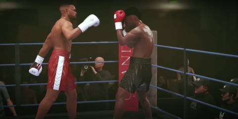 Undiputed Roy Jones Jr throwing a right