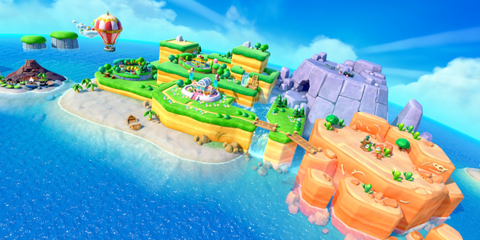 The islands in Super Mario Party Jamboree