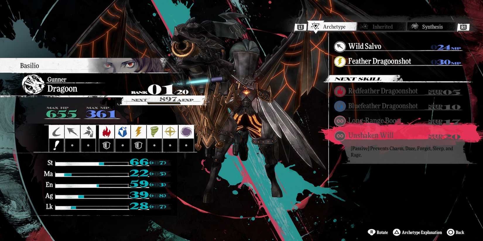 Unshaken Will skill in Metaphor ReFantazio