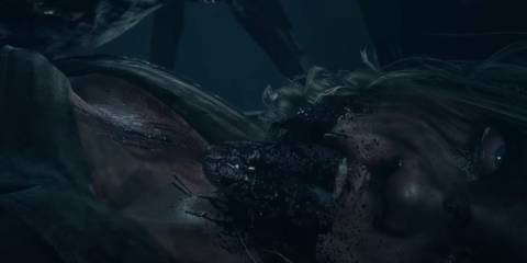 Jess' corpse with the jaw ripped off