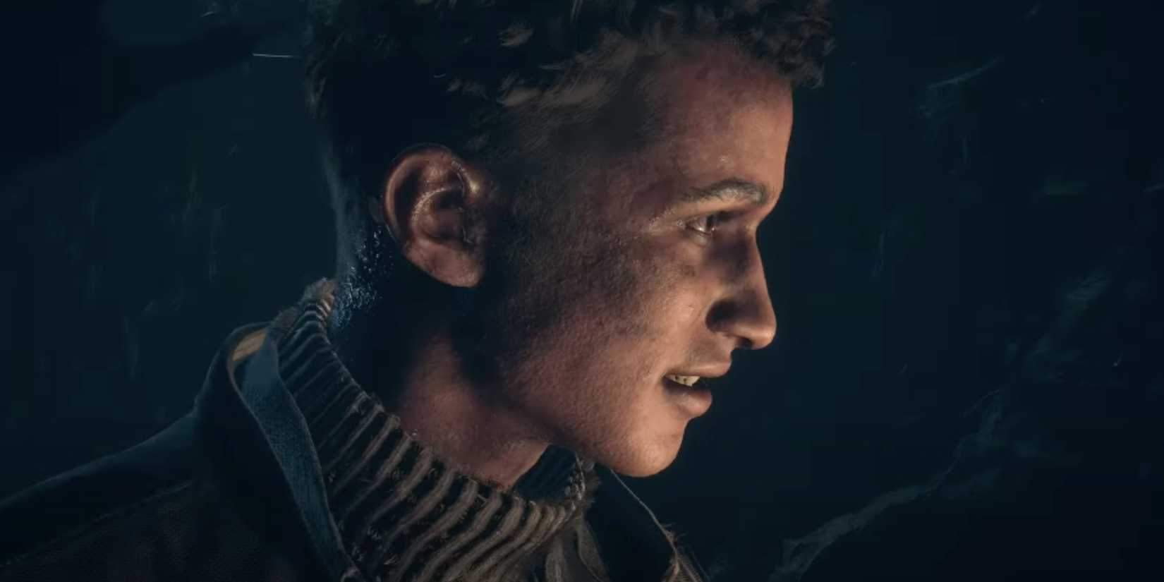 Matt about to be grabbed by the Wendigo in the mines