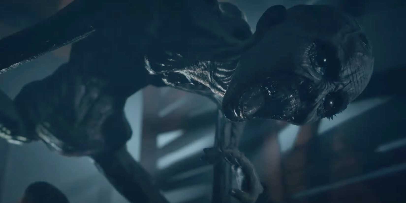 The Wendigo about to attack Matt in the mines