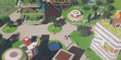 Inside a dome in Surviving Mars