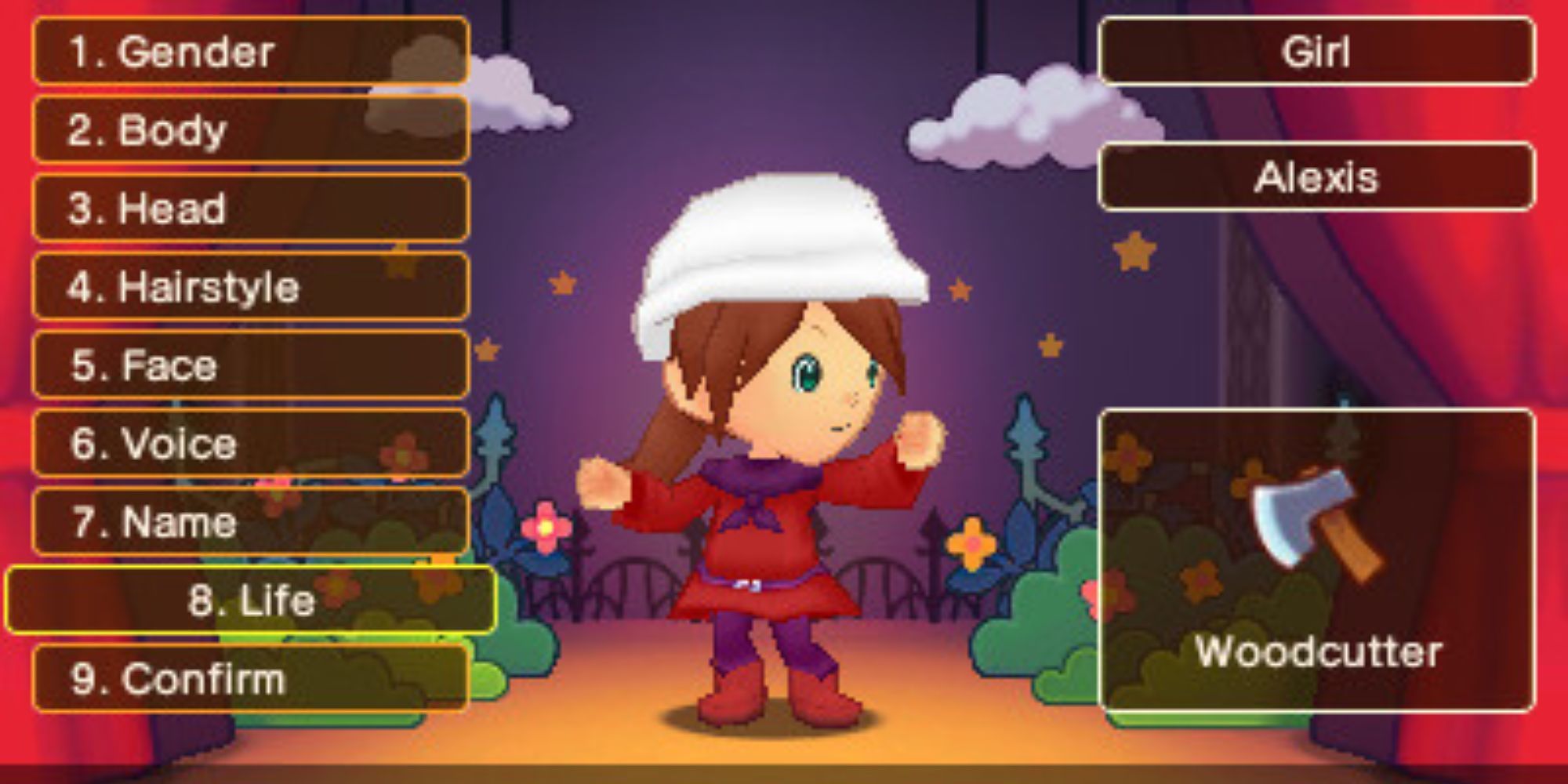 A player who is a Woodcutter in Fantasy Life