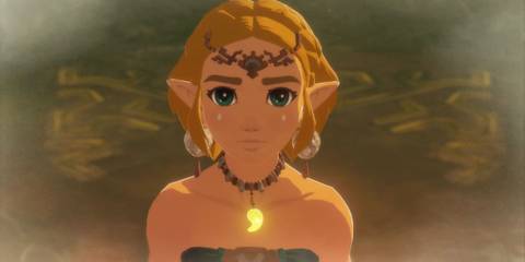 zelda from tears of the kingdom looking straight ahead