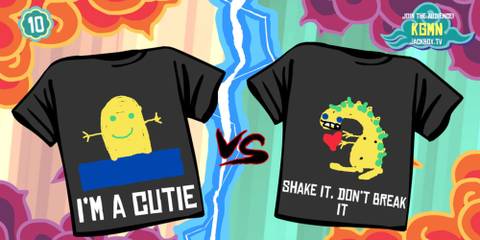 Two drawn T-shirts in The Jackbox Party Pack 3
