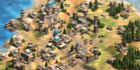 A city in Age of Empires 2: Definitive Edition