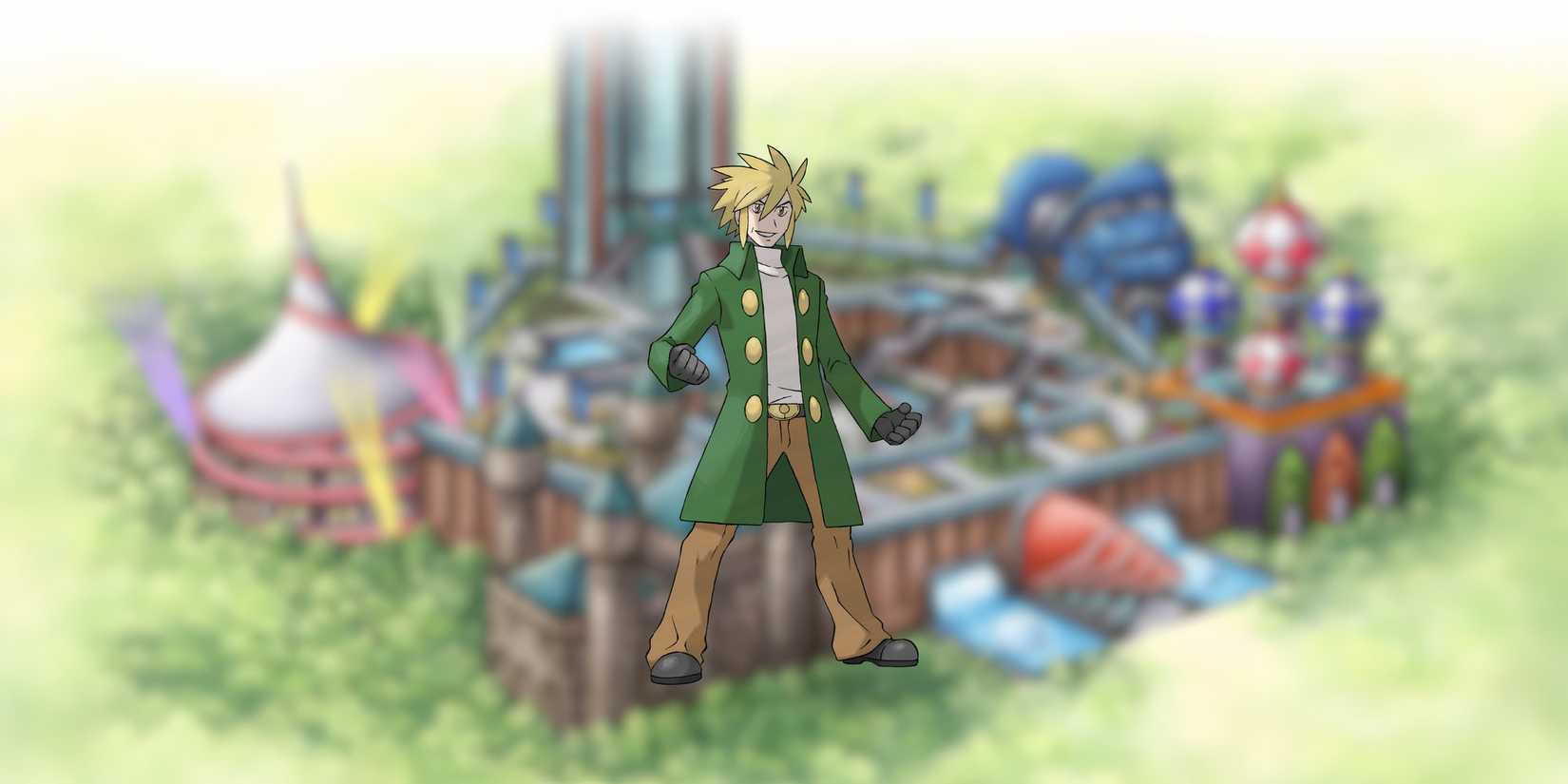 Tower Tycoon  Palmer in front of battle frontier artwork