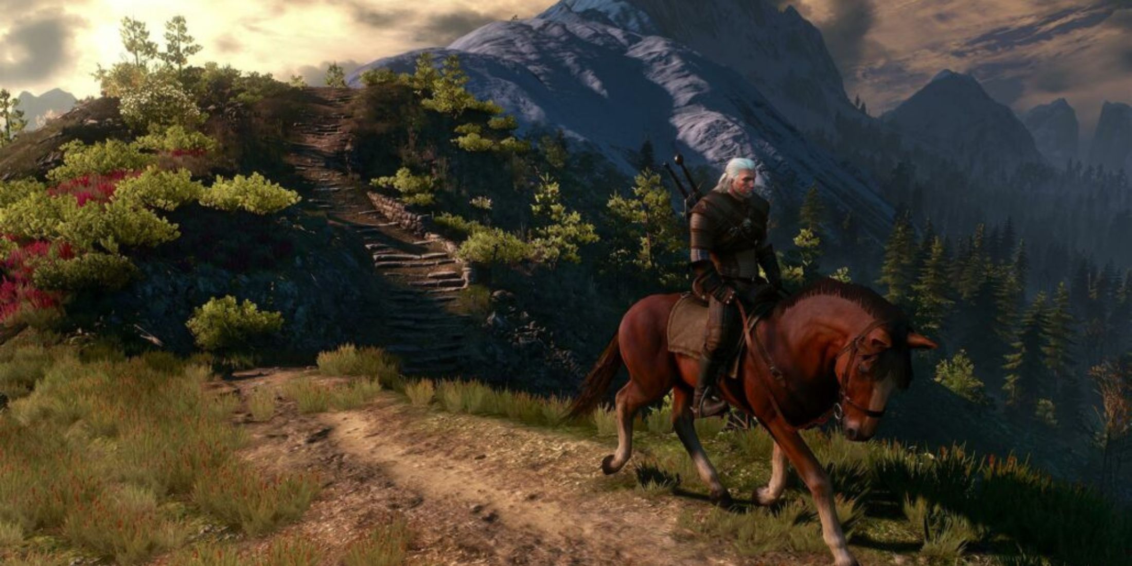 Geralt and horse from The Witcher 3