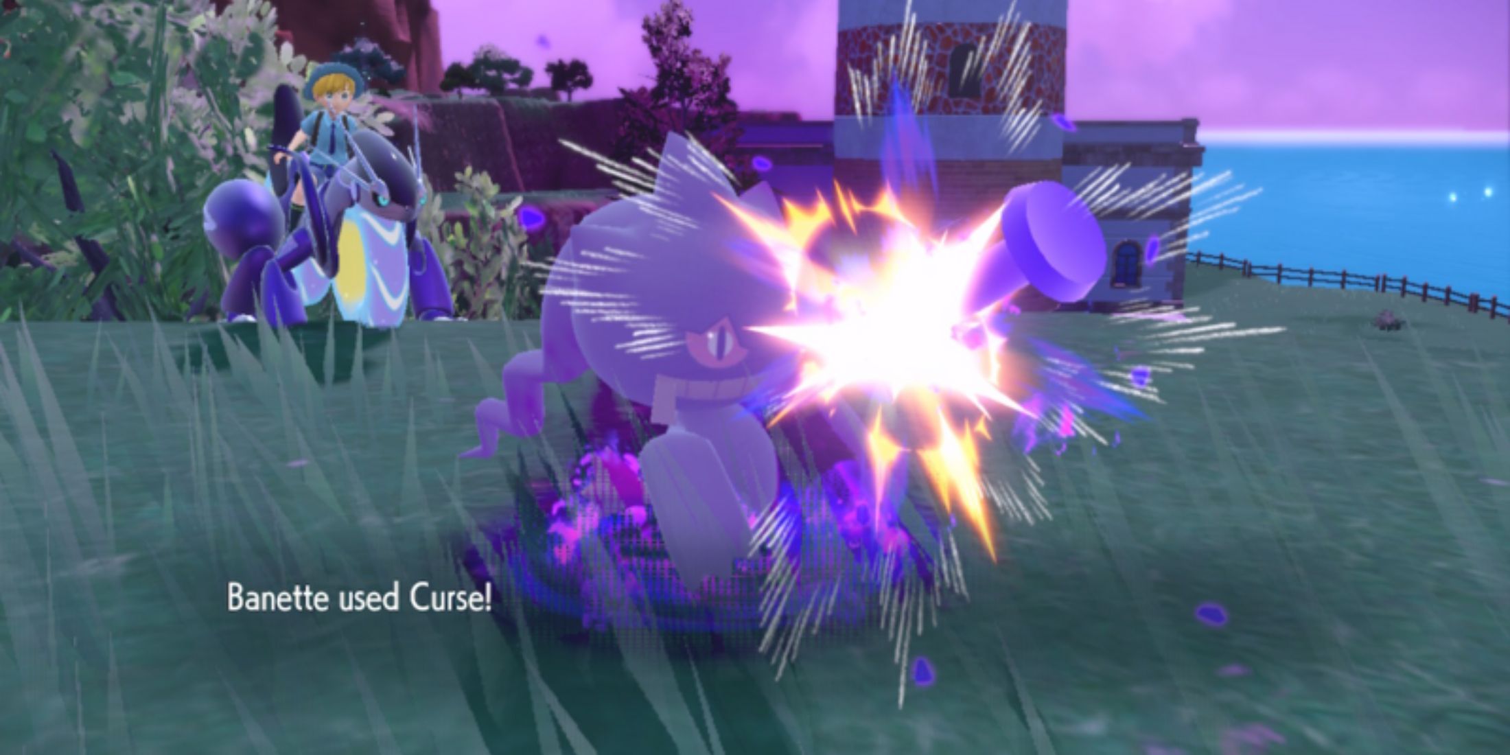 Banette using Curse in Pokemon Scarlet and Violet.