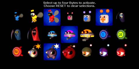 Selecting four Bytes in FNaF World