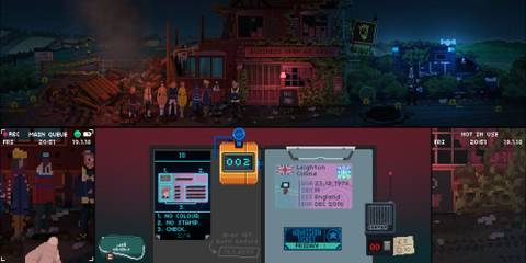 A player looking at an ID in Not Tonight