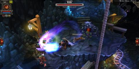A sword attack in Torchlight